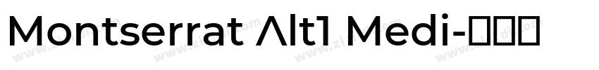 Montserrat Alt1 Medi字体转换 Montserrat Alt1 Medi字体转换